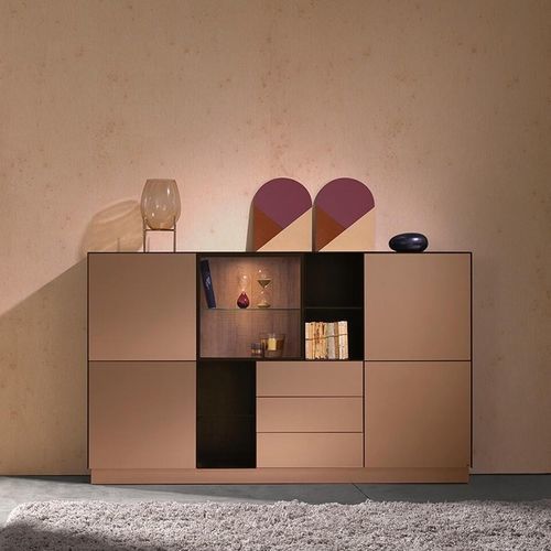 Credenza a muro - CUBE 55 - Ghekiere Industries - contemporanea / in legno / in melaminico