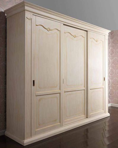 Armadio in stile - PROVENCE - VIMERCATI MEDA LUXURY CLASSIC FURNITURE - in legno / a porte scorrevoli / dorato