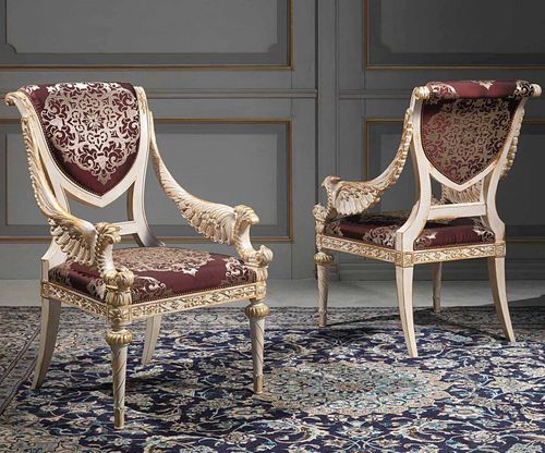 Sedia Luigi XVI - ART. 2001 - VIMERCATI MEDA LUXURY CLASSIC FURNITURE - da interno / in legno / con supporto in legno