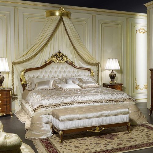 Letto a baldacchino - France - VIMERCATI MEDA LUXURY CLASSIC FURNITURE - matrimoniale / in stile / imbottito