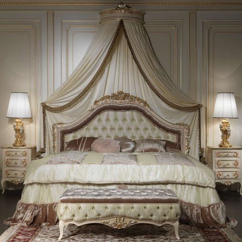 Letto a baldacchino - Louvre 943 - VIMERCATI MEDA LUXURY CLASSIC FURNITURE - matrimoniale / in stile / imbottito