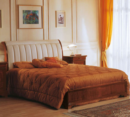 Letto matrimoniale - Nineteenth Century French - VIMERCATI MEDA LUXURY CLASSIC FURNITURE - in stile / imbottito / con testiera imbottita