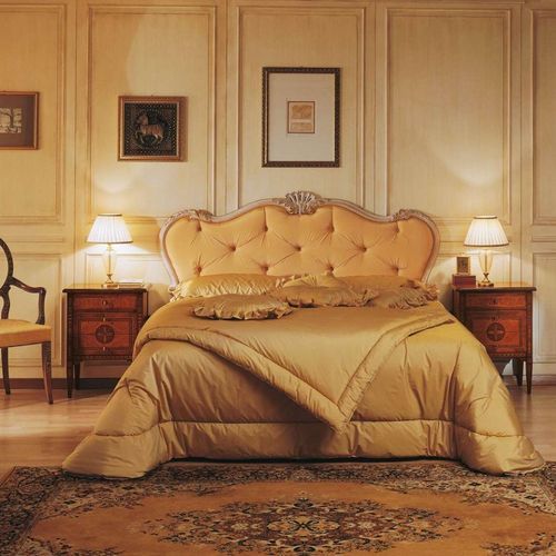 Letto matrimoniale - Maggiolini - VIMERCATI MEDA LUXURY CLASSIC FURNITURE - in stile / imbottito / con testiera imbottita