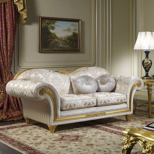 Divano in stile - Excelsior - VIMERCATI MEDA LUXURY CLASSIC FURNITURE - in tessuto / con braccioli / per cuscini