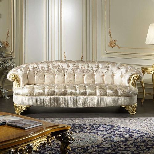 Divano in stile - Paris - VIMERCATI MEDA LUXURY CLASSIC FURNITURE - da sala / in tessuto / con braccioli