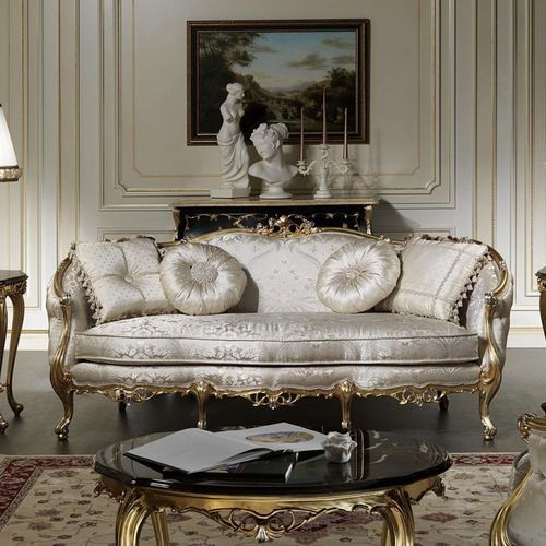 Divano in stile - VENEZIA - VIMERCATI MEDA LUXURY CLASSIC FURNITURE - da sala / in tessuto / con braccioli