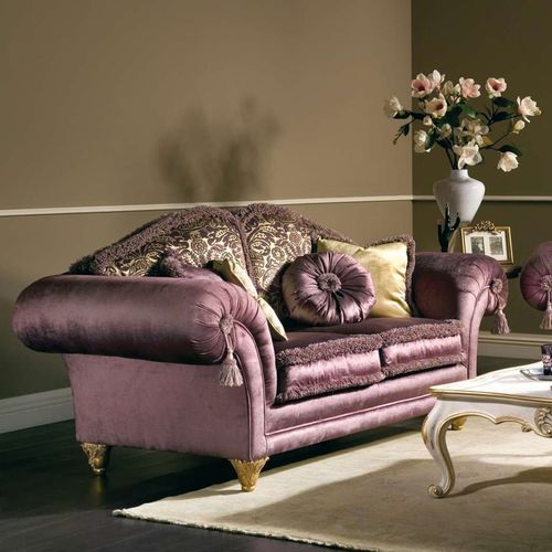 Divano in stile - Majestic - VIMERCATI MEDA LUXURY CLASSIC FURNITURE - da sala / in tessuto / con braccioli
