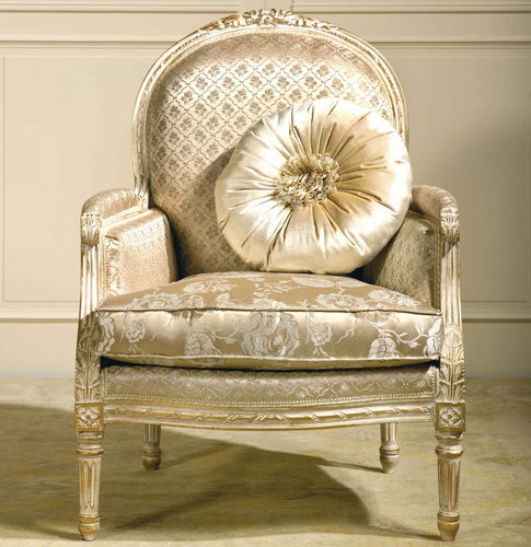 Poltrona in stile - RIALTO - VIMERCATI MEDA LUXURY CLASSIC FURNITURE - in tessuto / in legno / per cuscini