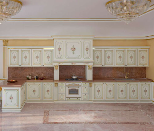 Cucina in stile - Veruska - VIMERCATI MEDA LUXURY CLASSIC FURNITURE - in legno / in marmo / di grandi dimensioni
