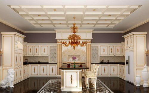 Cucina in stile - Olga  - VIMERCATI MEDA LUXURY CLASSIC FURNITURE - in legno / in marmo / con isola