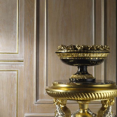 Vaso in stile barocco - VIMERCATI MEDA LUXURY CLASSIC FURNITURE - da tavolo / nero / dorato