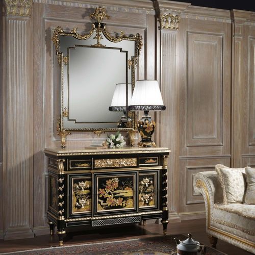Credenza in stile - art. 2095 - VIMERCATI MEDA LUXURY CLASSIC FURNITURE - in legno laccato / con cassetti / con 4 gambe
