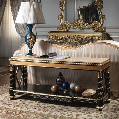 Scaffale basso - art. 2096 - VIMERCATI MEDA LUXURY CLASSIC FURNITURE - in stile / in legno laccato / in marmo