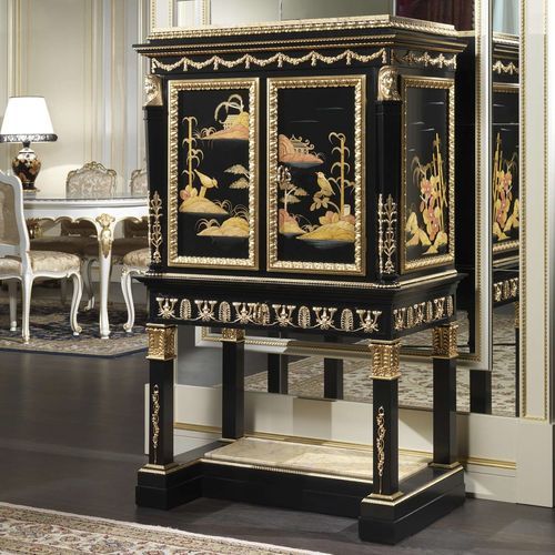Credenza alta - art. 2098 - VIMERCATI MEDA LUXURY CLASSIC FURNITURE - in stile / in legno laccato / in marmo