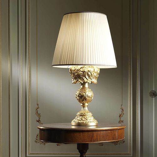 Lampada da tavolo - VIMERCATI MEDA LUXURY CLASSIC FURNITURE - in legno / foglia d'oro / in stile barocco