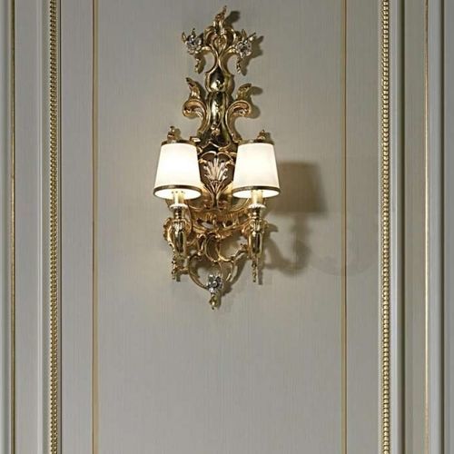 Applique in stile barocco - art. 2018 - VIMERCATI MEDA LUXURY CLASSIC FURNITURE - da interno / in legno / fissa