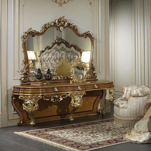 Specchio da appoggio - art. 2013 - VIMERCATI MEDA LUXURY CLASSIC FURNITURE - in stile / dorato / verticale