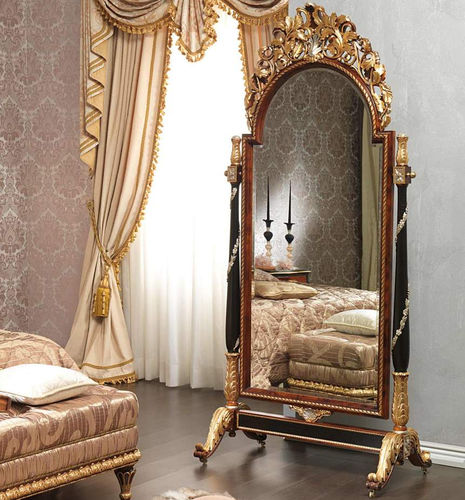 Specchio da terra - EMPERADOR BLACK  - VIMERCATI MEDA LUXURY CLASSIC FURNITURE - Luigi XV / in legno / dorato