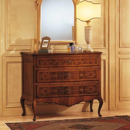 Cassettone in stile - LOUVRE  - VIMERCATI MEDA LUXURY CLASSIC FURNITURE - in noce / con cassetti / fatto a mano