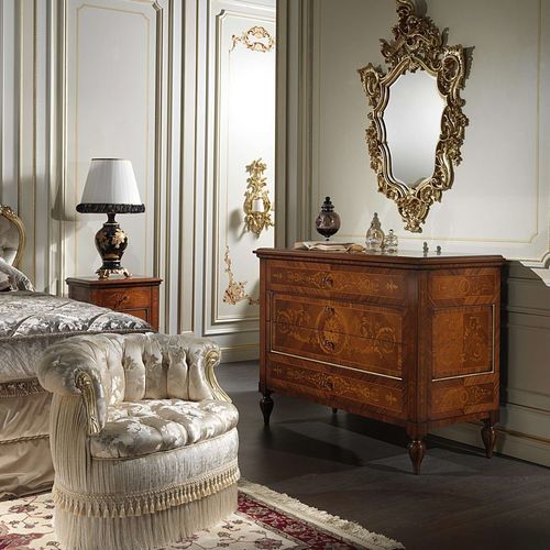 Cassettone in stile - Maggiolini 925 - VIMERCATI MEDA LUXURY CLASSIC FURNITURE - in noce / rettangolare / con cassetti