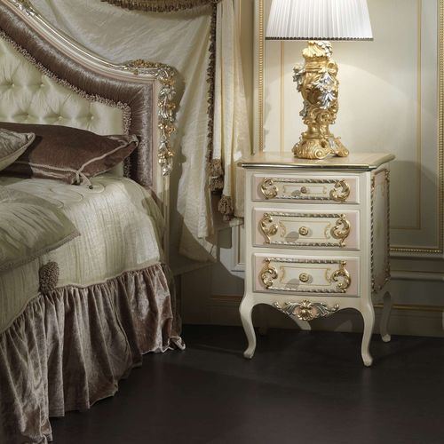 Comodino in stile - Louvre 943 - VIMERCATI MEDA LUXURY CLASSIC FURNITURE - in legno / rettangolare / con cassetti