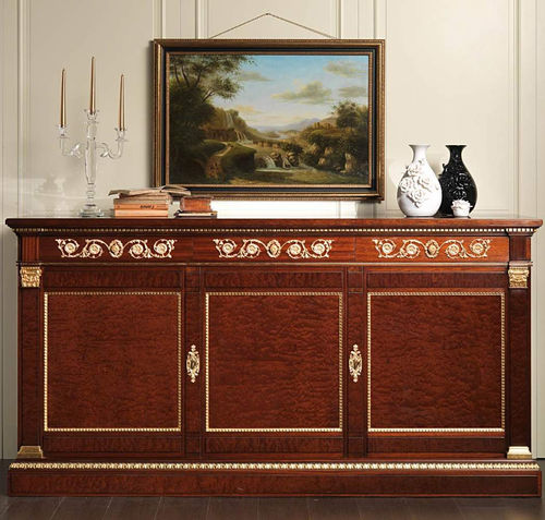 Credenza in stile Impero - ERMITAGE - VIMERCATI MEDA LUXURY CLASSIC FURNITURE - in mogano / in ottone / con ante battenti