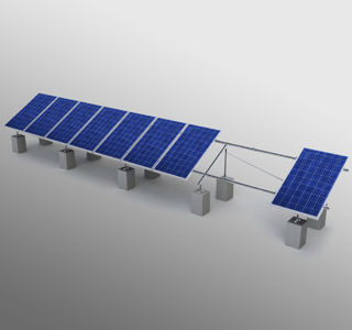 Sistema di montaggio a terra - 3 - Jinko solar - solare / per modulo fotovoltaico