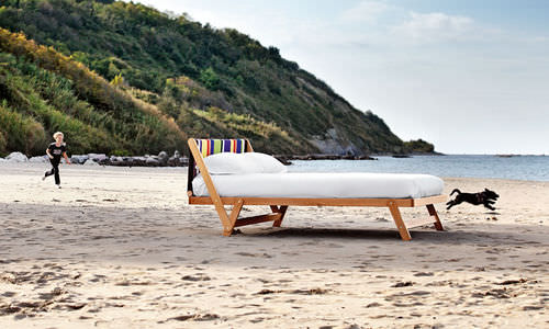 Letto matrimoniale - TOLÒ - noctis - contemporaneo / in legno / 160x200 cm