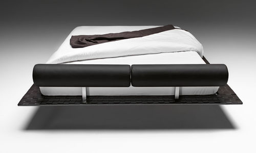 Letto matrimoniale - FLAMINGO - noctis - contemporaneo / imbottito / in pelle