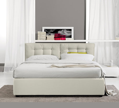 Letto matrimoniale - VERA - noctis - contemporaneo / imbottito / in tessuto