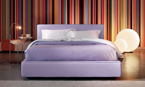 Letto matrimoniale - STREET - noctis - contemporaneo / imbottito / in pelle