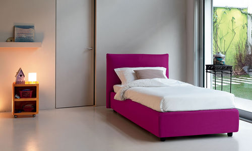 Letto singolo - LONDON - noctis - contemporaneo / imbottito / in tessuto