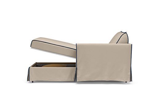 Divano d'angolo - GAUSS - noctis - letto / contemporaneo / in tessuto