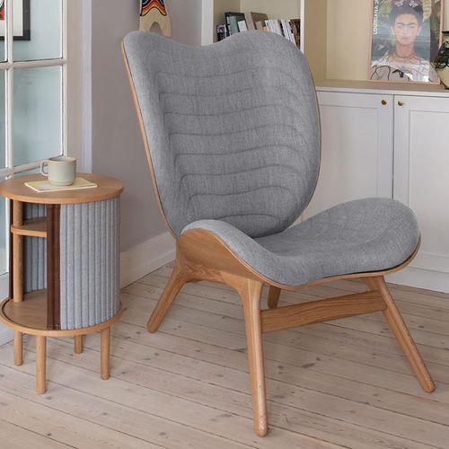 Poltrona contemporanea - A CONVERSATION PIECE - VITA copenhagen - in pelle / impiallacciata in legno / in poliestere
