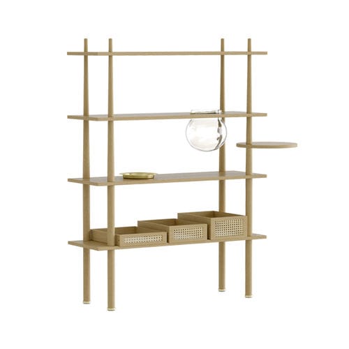 Sistema di scaffali autoportante - STORIES - VITA copenhagen - contemporaneo / in legno / per uso residenziale