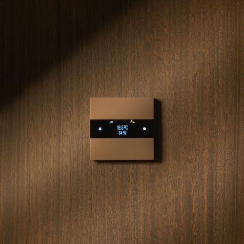 Termostato elettronico - deseo - basalte - programmabile / per riscaldamento / d'ambiente