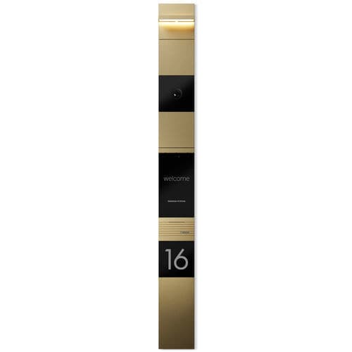 Citofono audio in alluminio - Adelante  - basalte - bianco / nero / residenziale