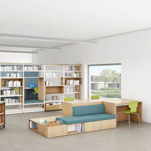 Divanetto imbottito modulare - BUKSOFÀ - gonzagarredi - contemporaneo / in tessuto / con supporto in legno