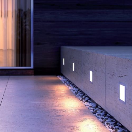 Luce da incasso a muro - ALADIN - BUZZI & BUZZI - LED / quadrata / IP65