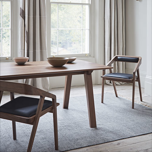 Tavolo da pranzo contemporaneo - NORTON - Dare Studio - in noce americano / in quercia naturale / con supporto in noce americano