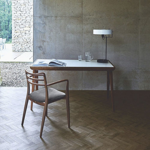 Scrivania da terra - MAYA - Dare Studio - contemporanea / in pelle / in rovere