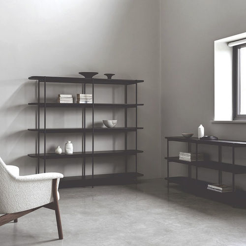 Scaffale contemporaneo - RILEY - Dare Studio - in rovere / in ottone / per stoccaggio