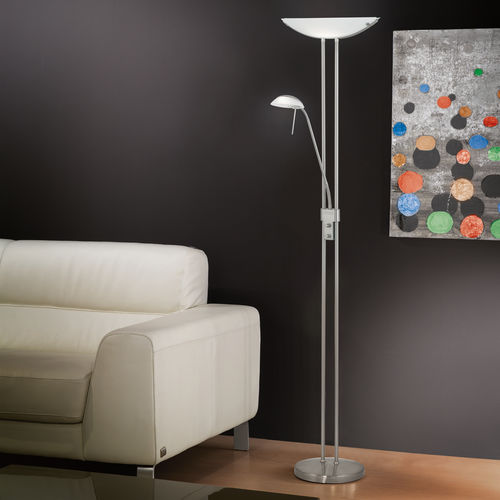 Lampada da terra - BAYA  - EGLO Leuchten GmbH - in acciaio / in vetro / contemporanea