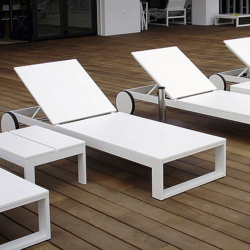 Lettino prendisole contemporaneo - TAHITI - SACHI - Premium Outdoor Furniture - in tessuto / in alluminio / da giardino