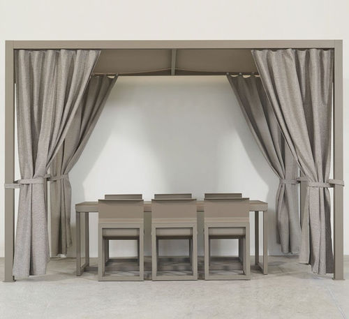 Pergola autoportante - SACHI - Premium Outdoor Furniture - in alluminio / con copertura in tela / contract
