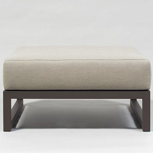Pouf contemporaneo - SPIKES - SACHI - Premium Outdoor Furniture - in Sunbrella® / in alluminio / quadrato