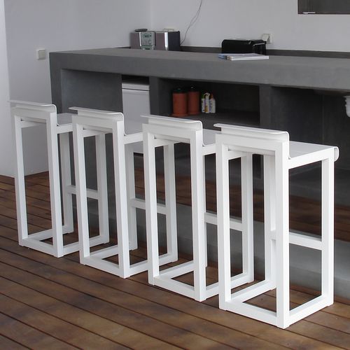 Sgabello da bar contemporaneo - WEST COAST - SACHI - Premium Outdoor Furniture - con supporto in alluminio / contract / da giardino