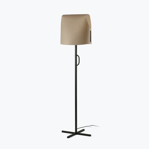 Lampada da terra - LUANG - Faro Barcelona - in fibra naturale / in carta pergamena / design minimalista