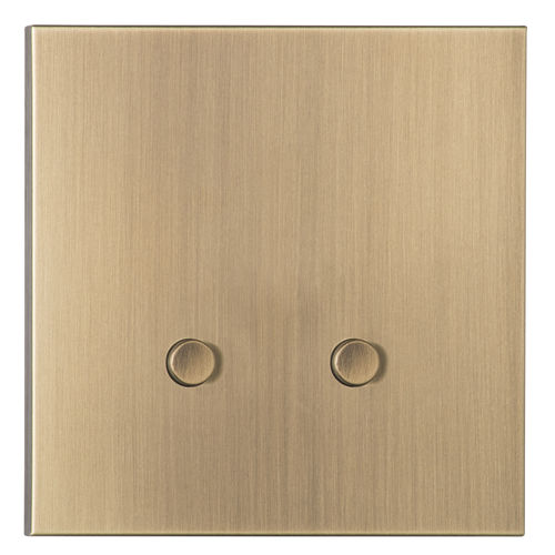 Interruttore a pulsante - PNV002-LB - LUXONOV - ad incasso / doppio / in ottone