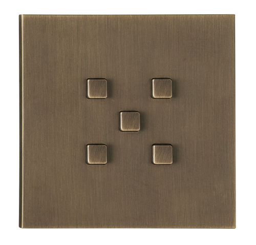 Interruttore a pulsante - COLLECTION MANHATTAN: PMA005BM - LUXONOV - ad incasso / in ottone / contemporaneo